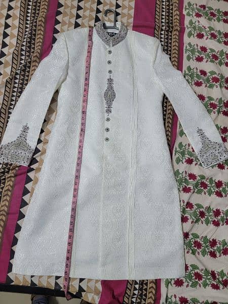 Sherwani White almost New 10