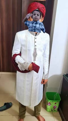 Sherwani White almost New