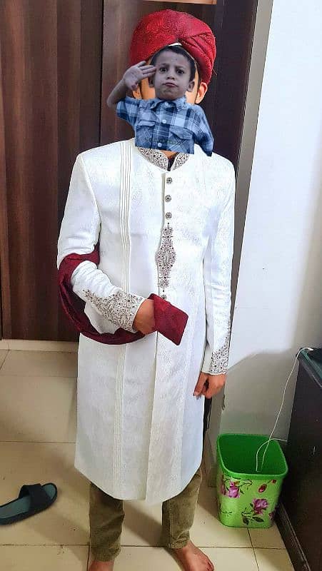 Sherwani White almost New 0