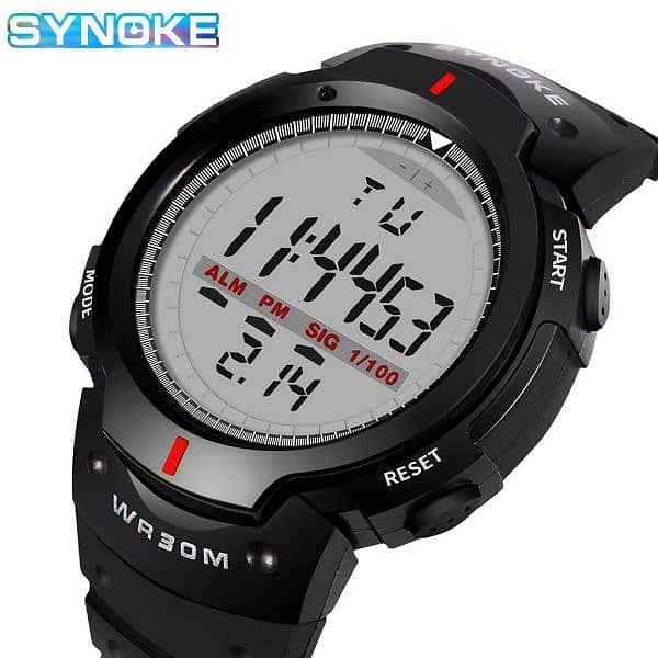 Digital silicone straps watch with alarm & light 1