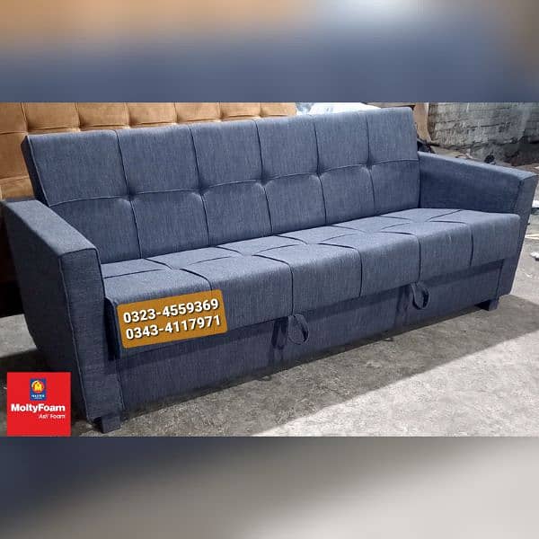 Molty double bed sofa cum bed/dining table/stool/Lshape sofa/chair 6