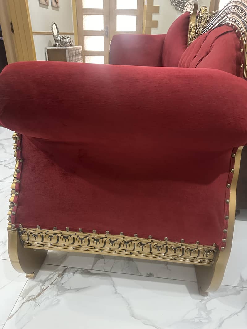 Dewaan couch 3 seater in pure sheesham wood for sale 2