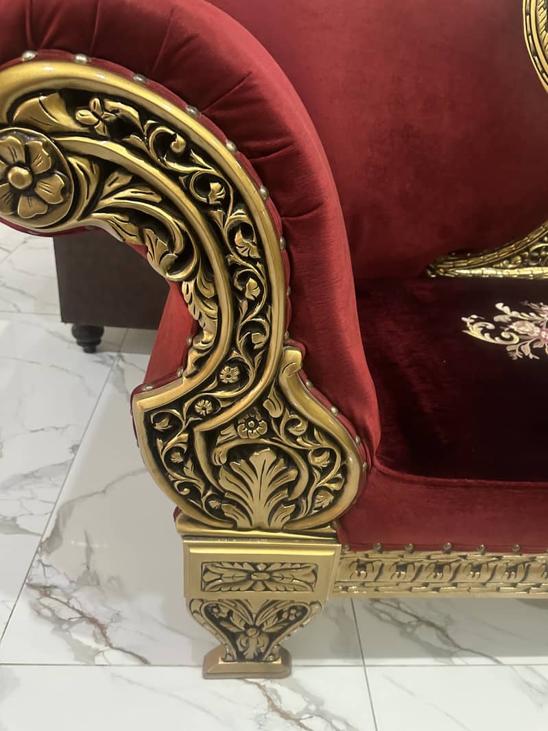 Dewaan couch 3 seater in pure sheesham wood for sale 5