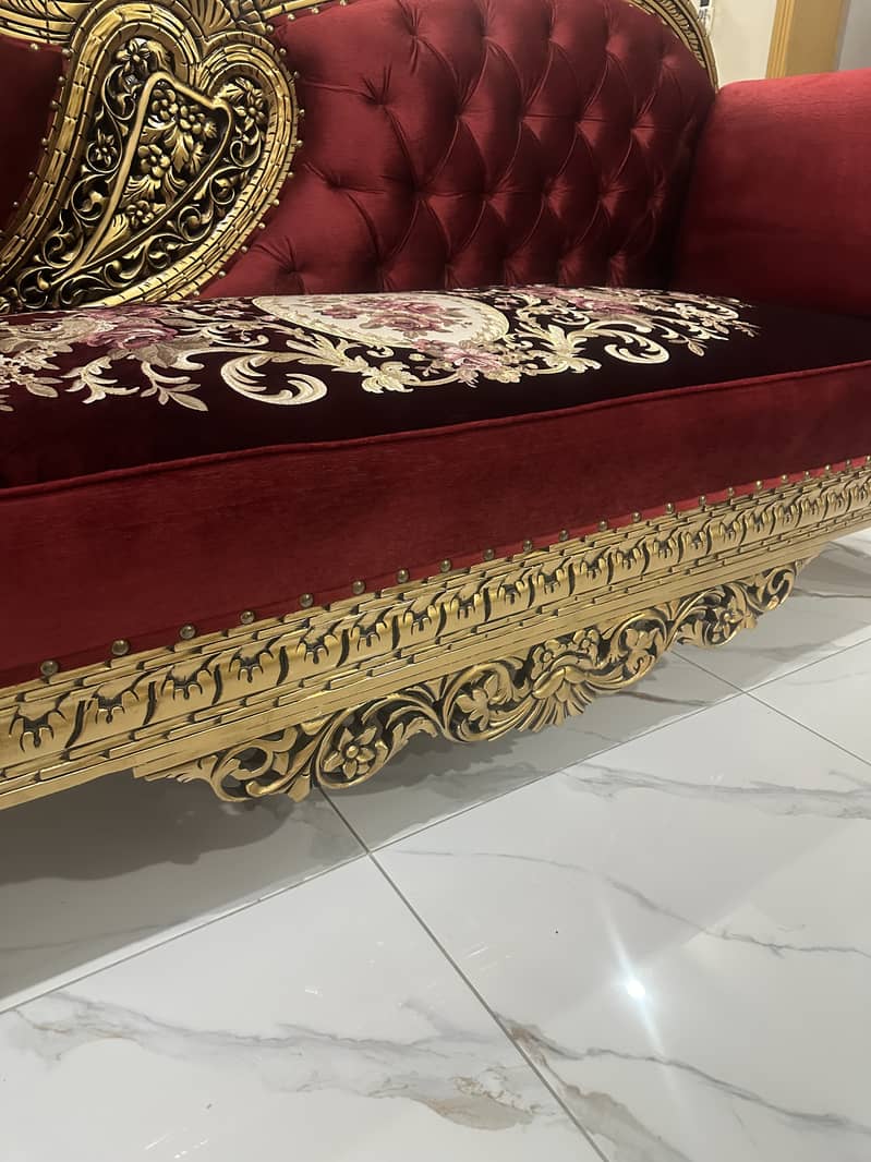 Dewaan couch 3 seater in pure sheesham wood for sale 7