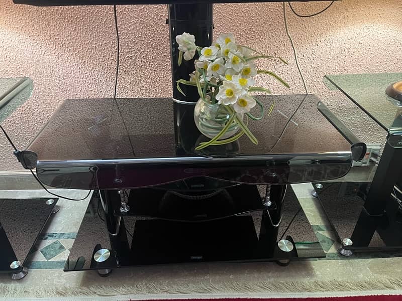 tv console with 2 tables 2