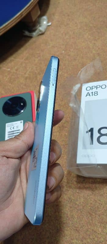 oppo A18 4+4gb Ram 128 Gb room 5000mh battery condition 10/10 with box 2