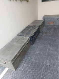 Trunks or steel boxes