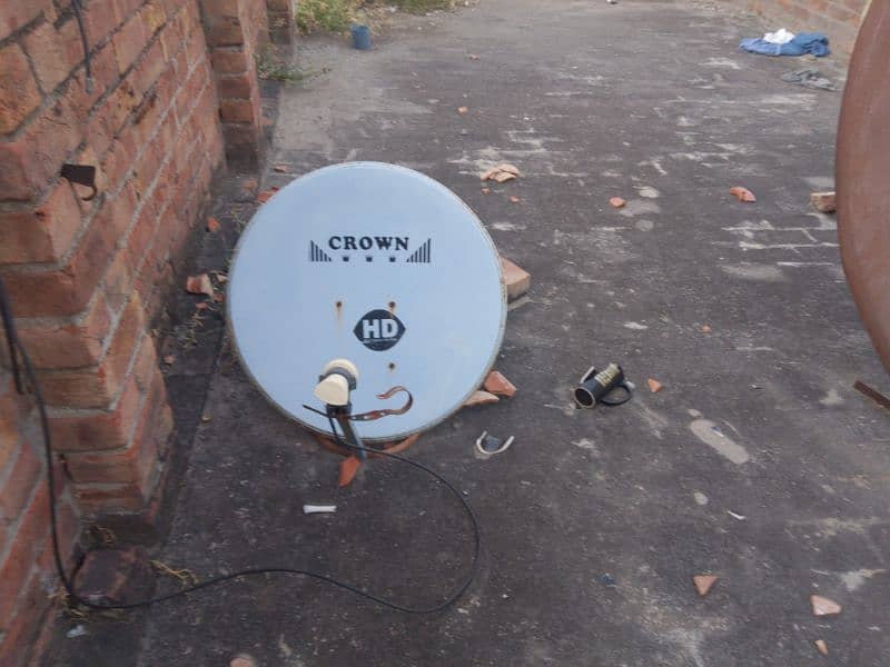 dish with receiver 2 lnp + pree equaliser 4