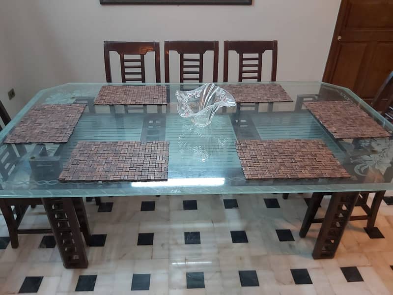 Pure sheesham wood dining table 0