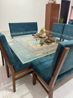 wooden dining table 8 seater