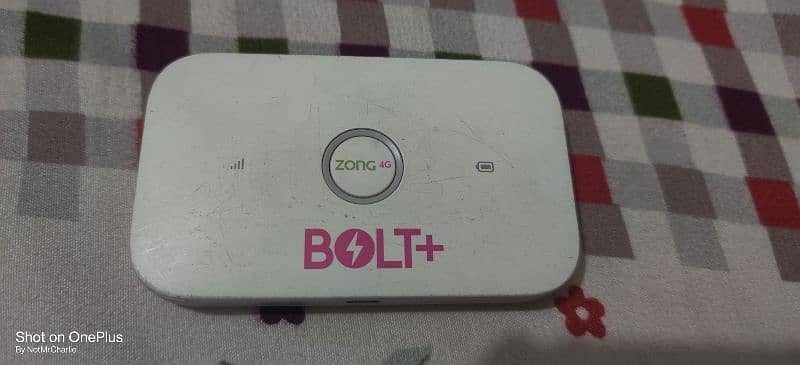 ZONG 4G Bolt Plus Fully Unlocked Mint Condition 0