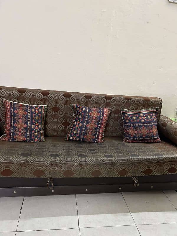 sofa kum bed new condition available 0