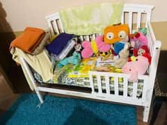 wooden baby cot