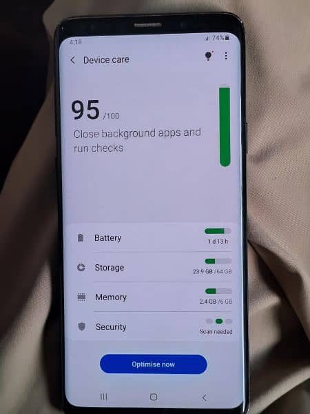 samsung S9 plus all ok set dual sim with box 6gb 64 gb 2