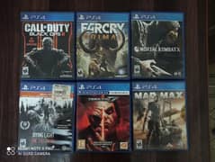 pack of 6 ps4 game's