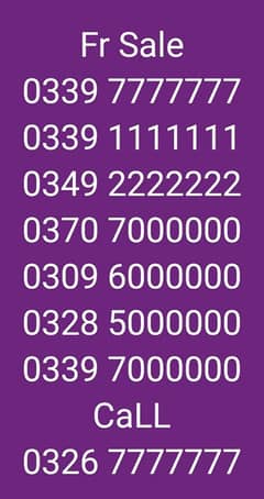 Golden Numbers Fr Sale