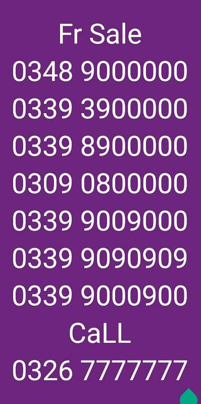 Golden Numbers Fr Sale 4