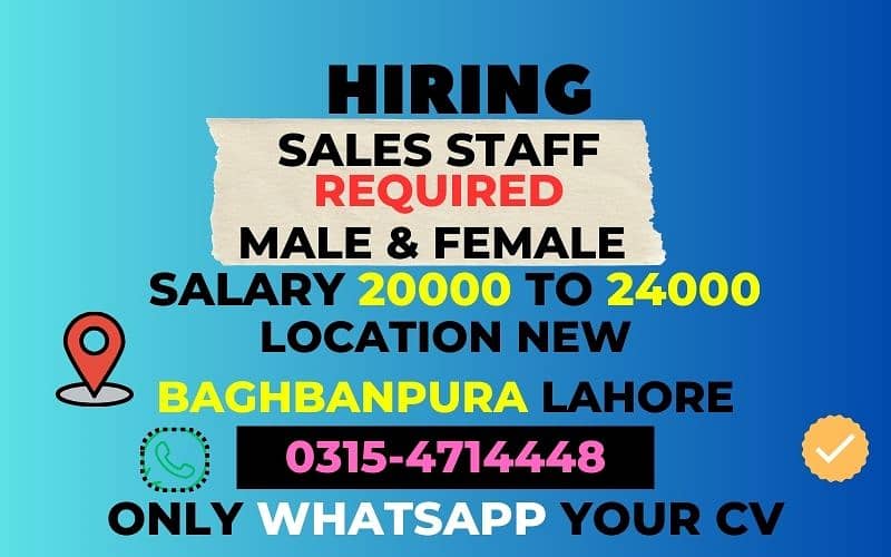 SALES PERSON REQUIRED 0