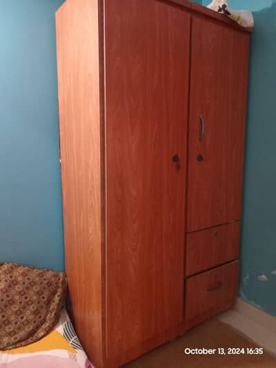 Wooden wardrobe in condition available for sale