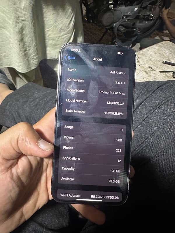 i phone 14 pro max non PTA JV 128 gb 7