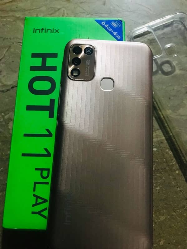 Infinix hot 11 play 4/64 full box 5