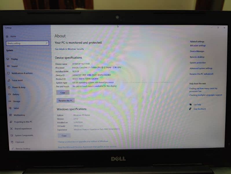 Dell Inspiron 5567 i7-7th gen 3