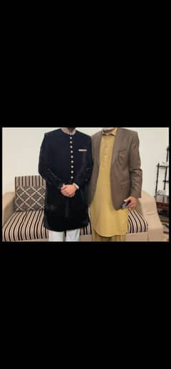 Velevet sherwani