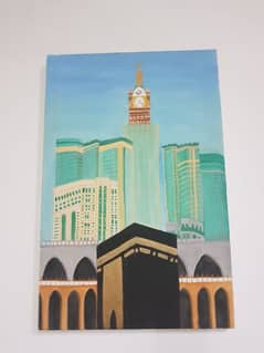 MADINA KABA AND CLOCK TOWER PAINTING