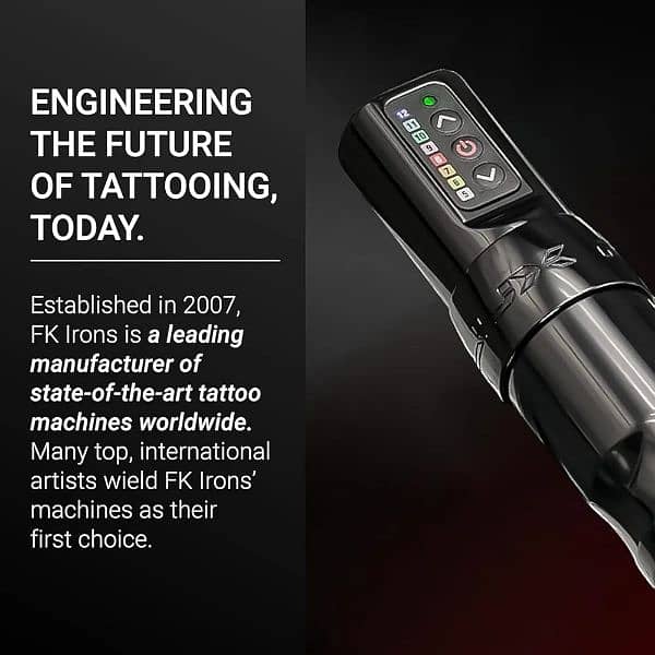 F L U X 2400mAh Powerful Professional Wireless Tattoo Pen Machine 1