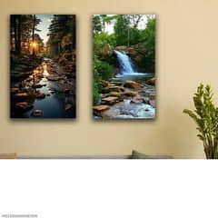 Beautiful scenery design wall  photo frame