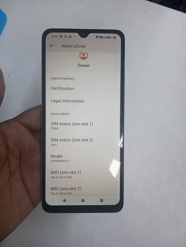 Redmi A3X     Ram 3+3 Room 64 8