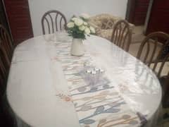 Dining table/6 seater dining table/wooden table/furniture