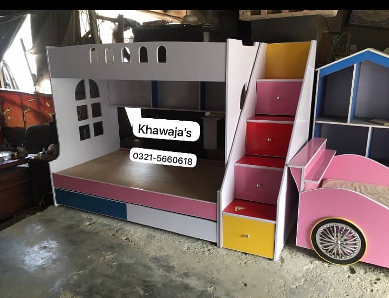 Bunk Bed ( khawaja’s interior Fix price workshop Rawalpindi 6