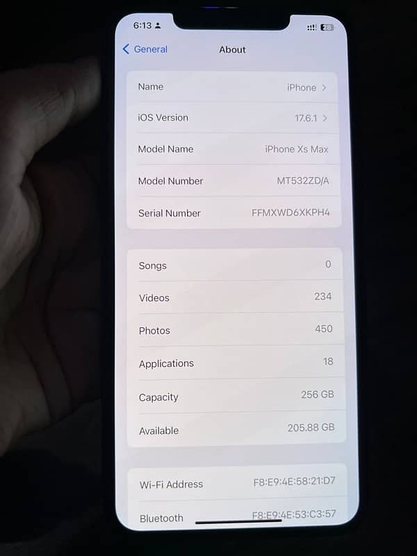 iPhone XS MAX 256 gb pta approved 100k 4