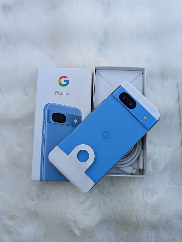 google pixel 8 /8A box pack Official & non pta water pack 1