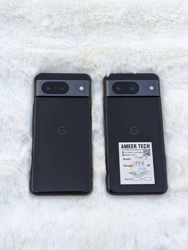 google pixel 8 /8A box pack Official & non pta water pack 5