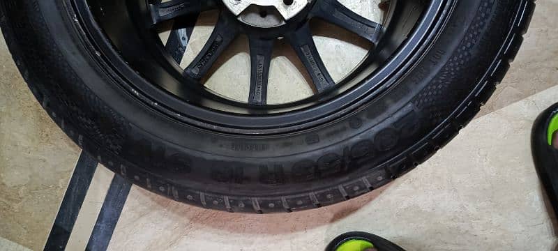 Alloy rim and tires 16 inch 5