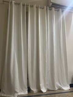 3 Off white cotton curtains with Lining New from brand. 0