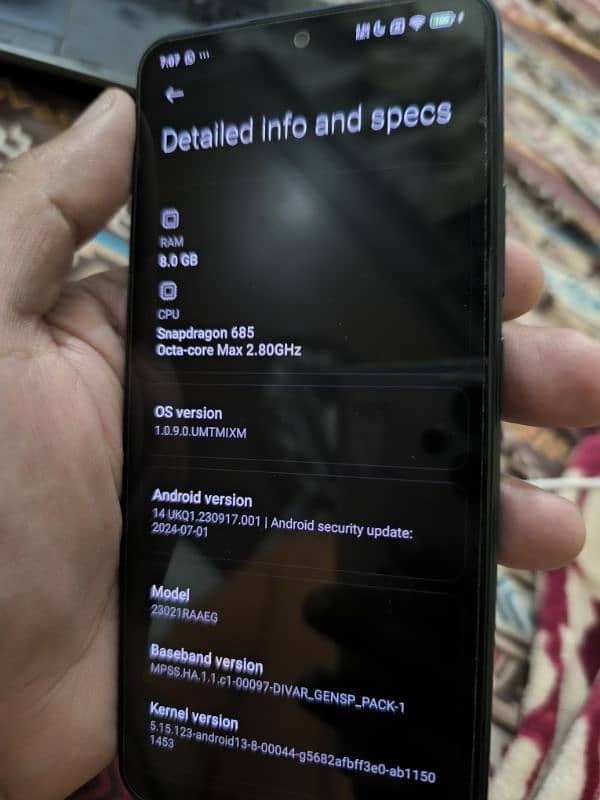 Xiaomi Redmi note 12 for sale 10/10 condition 8/128 loc Kashmore cantt 0