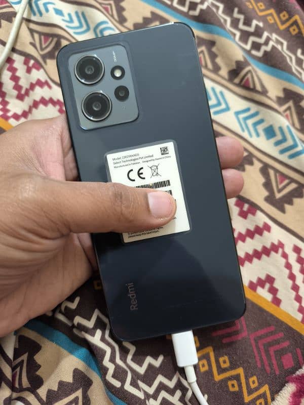 Xiaomi Redmi note 12 for sale 10/10 condition 8/128 loc Kashmore cantt 2