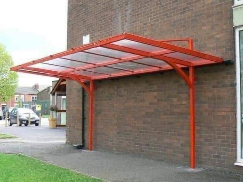 Car parking shade and all iron work 4