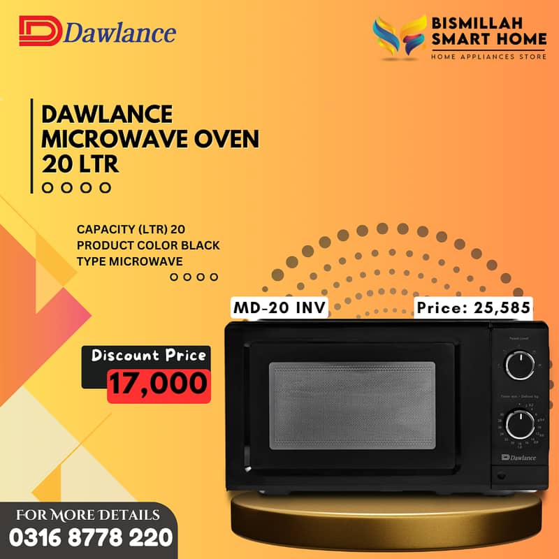 DAWLANCE MICROWAVE OVEN MD-20 INV 1