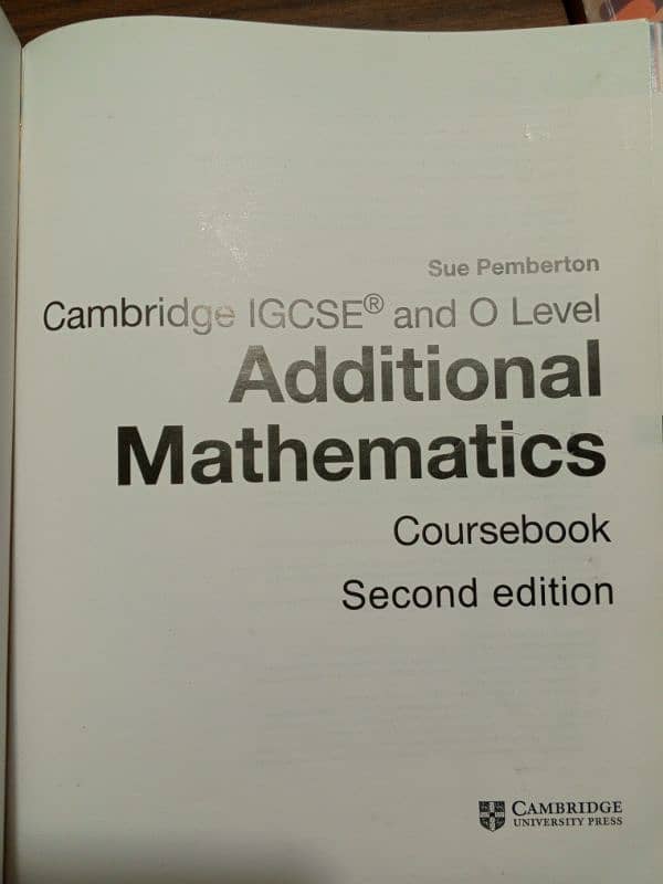 add maths o level book 1