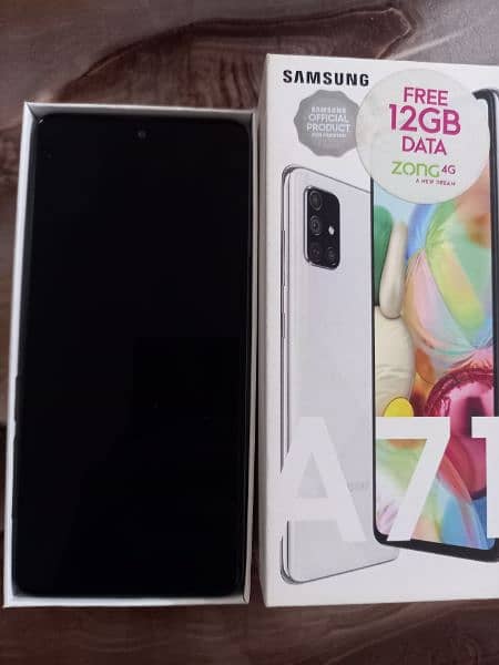 samsung galaxy A71 white color 2