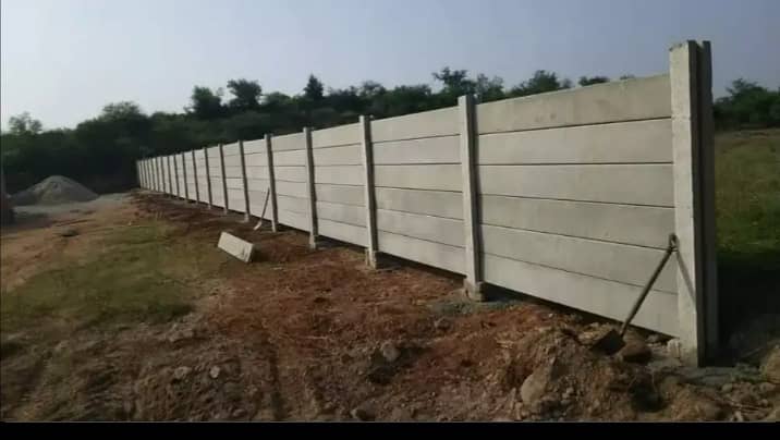 boundary wall, Precast Roof, Wall. Seurity Wall, H Column, Planks 4