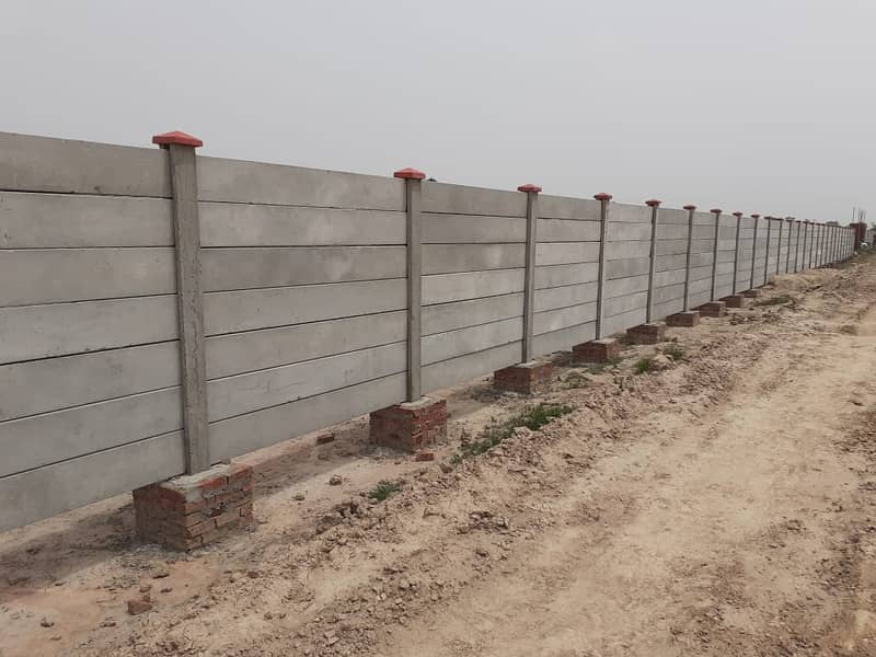 boundary wall, Precast Roof, Wall. Seurity Wall, H Column, Planks 6