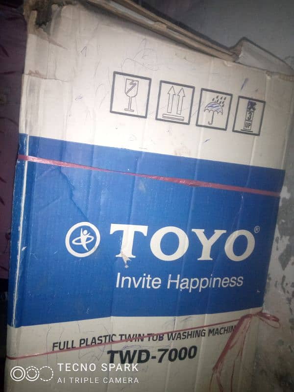 Toyo washing machine Dibba pack. 8