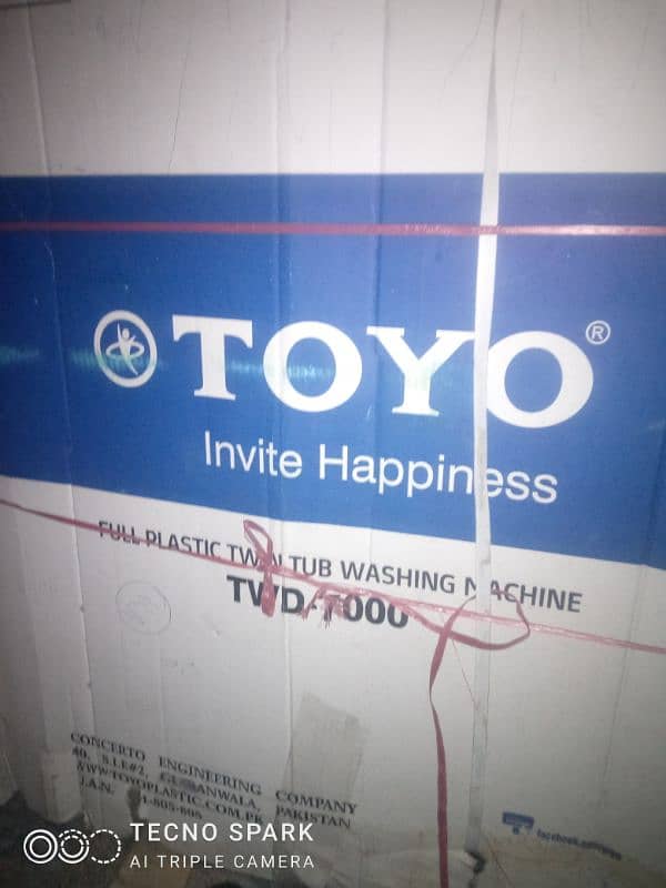 Toyo washing machine Dibba pack. 10