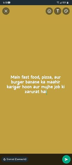 I'm fastfood cheff 03325787823 0