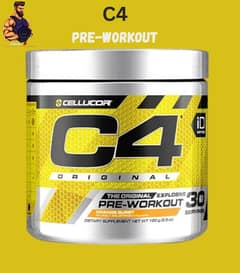 C-4 pre workout(30-60)Ripped.